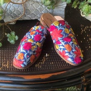 FREE PEOPLE brocade loafer slip on
